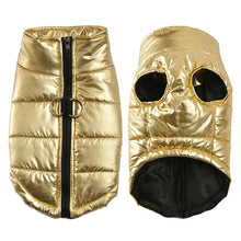 Load image into Gallery viewer, Metallic Puffer Harness Vest - Gold