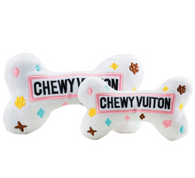 Load image into Gallery viewer, White Chewy Vuiton Bone Toy