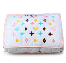 Load image into Gallery viewer, White Chewy Vuiton Bed