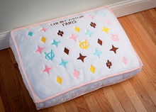 Load image into Gallery viewer, White Chewy Vuiton Bed