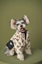 Load image into Gallery viewer, LV Faux Fur Coat in Brown, Cream and Pink