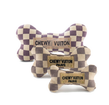 Load image into Gallery viewer, Checker Chewy Vuiton Bone Toy
