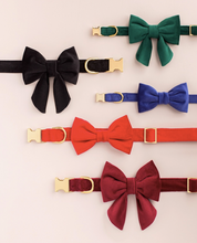 Load image into Gallery viewer, Burgundy Velvet Lady Dog Bow
