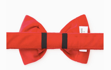 Load image into Gallery viewer, Cranberry Velvet Bow tie