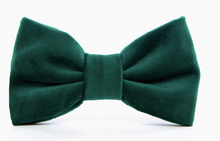 Load image into Gallery viewer, Forest Green Velvet Bow Tie