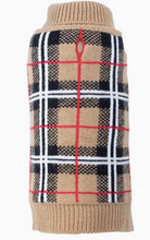 Load image into Gallery viewer, Tan Plaid Sweater