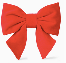 Load image into Gallery viewer, Cranberry Velvet Lady Dog Bow