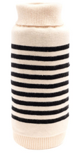 Load image into Gallery viewer, Cream and Black Stripe Sweater
