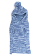 Load image into Gallery viewer, Blue Space Dye Hooded Sweater