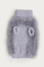 Load image into Gallery viewer, Christian Cowan Periwinkle Holiday Glitz Jumper