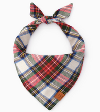 Load image into Gallery viewer, Regent Plaid Flannel Holiday Dog Bandana