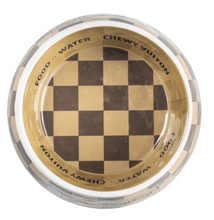 Load image into Gallery viewer, Checkered Chewy V Bowls - Set of 2