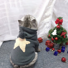 Load image into Gallery viewer, Knit Hoodie Sweater with Star Applique