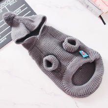 Load image into Gallery viewer, Knit Hoodie Sweater with Star Applique