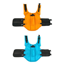 Load image into Gallery viewer, Shark Fin Dog Life Vest - Orange or Blue
