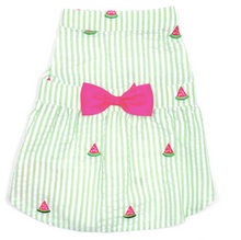 Load image into Gallery viewer, Green Stripe Watermelon Dress