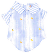 Load image into Gallery viewer, Blue Stripe Rubber Duck Shirt