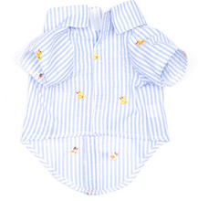Load image into Gallery viewer, Blue Stripe Rubber Duck Shirt
