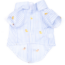 Load image into Gallery viewer, Blue Stripe Rubber Duck Shirt