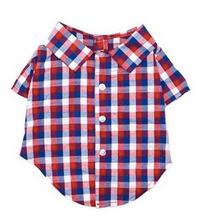 Load image into Gallery viewer, Red/White/Blue Check Shirt