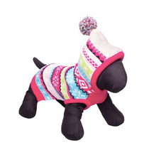 Load image into Gallery viewer, Pink Fairisle Hoodie Sweater