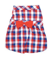 Load image into Gallery viewer, Red/White/Blue Check Dress
