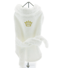 Load image into Gallery viewer, White Gold Crown Bathrobe 100% Combed Cotton Terrycloth