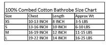 Load image into Gallery viewer, White Silver Tiara Bathrobe 100% Soft Combed Cotton Terrycloth