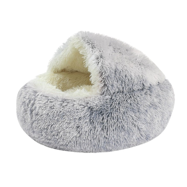 Furry Burrow Bed - Gray, Pink or Coffee