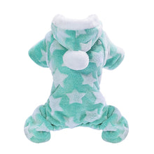 Load image into Gallery viewer, Star Fleece Hooded Onesie - Teal
