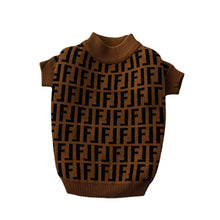 Load image into Gallery viewer, Designer FF Brown Knit Sweater
