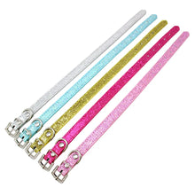 Load image into Gallery viewer, Sparkling Glitter Pet Collar -Pink, Gold, White, Blue Hot Pink
