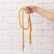 Load image into Gallery viewer, The Foggy Dog Marine Rope Leash - Goldenrod
