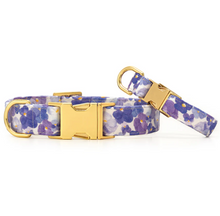 Load image into Gallery viewer, Pressed Pansies Dog Collar - The Foggy Dog
