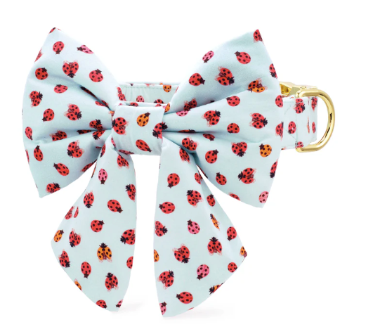 Love Bug Lady Dog Bow