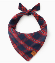 Load image into Gallery viewer, Kingston Plaid Flannel Dog Bandana
