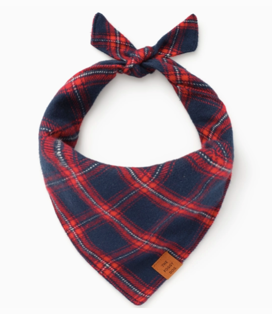 Kingston Plaid Flannel Dog Bandana