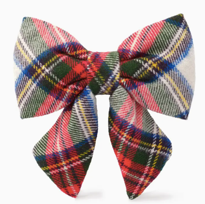 Regent Plaid Flannel Lady Bow Collar