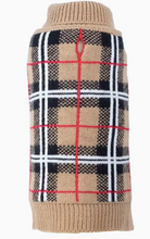 Load image into Gallery viewer, Tan Plaid Sweater
