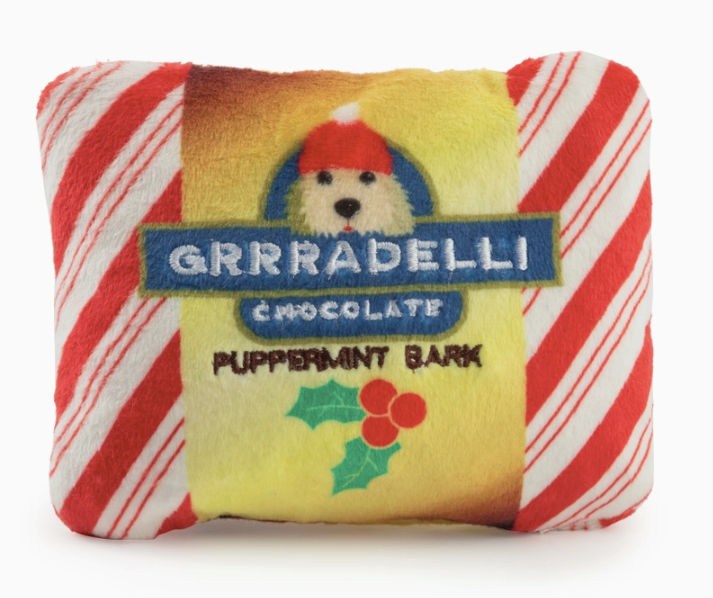 Grrradelli Puppermint Bark Square Dog Toy