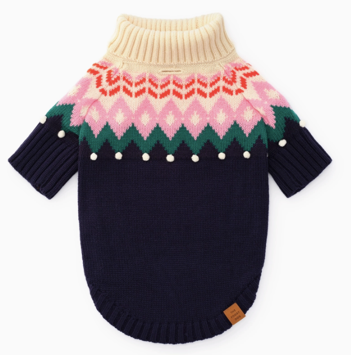 Fair Isle Bobble Holiday Sweater