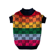 Load image into Gallery viewer, GG Rainbow Designer Sweater
