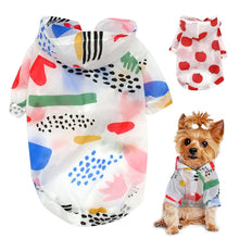Load image into Gallery viewer, Designer Sun Proof Small Pet Raincoat
