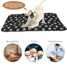Load image into Gallery viewer, Two Pack Paw Print Fleece Blankets
