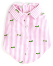 Load image into Gallery viewer, Pink Stripe Alligator Shirt
