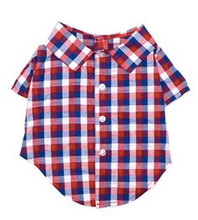 Load image into Gallery viewer, Red/White/Blue Check Shirt
