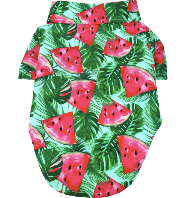 Hawaiian Camp Shirt -Juicy Watermelon