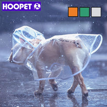 Load image into Gallery viewer, HOOPET Clear Raincoat - White, Orange, Green
