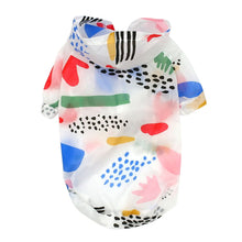 Load image into Gallery viewer, Designer Sun Proof Small Pet Raincoat
