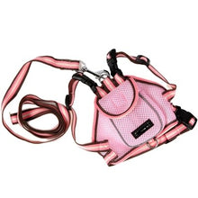 Load image into Gallery viewer, Reflective Sport Backpack Harness + Leash - Pink, Brown

